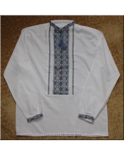 Unique Ukrainian Hand Embroidered Men's Shirt - L