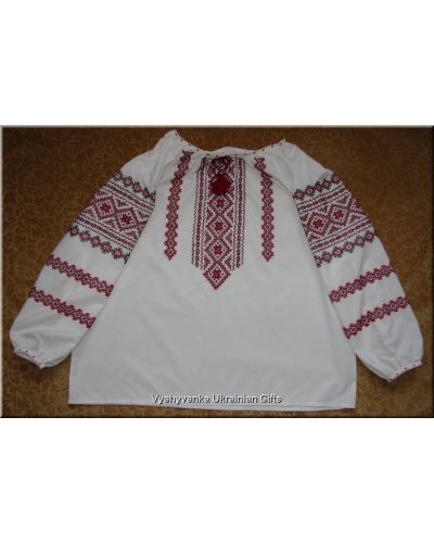Hand Embroidered Women's Ukrainian Blouse - XXL