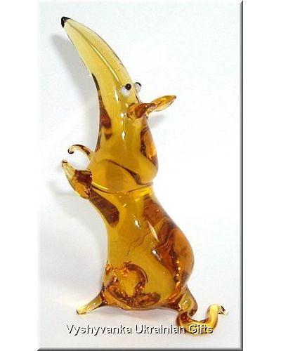 Funny Rat - Ukrainian Glass Animal Figurine