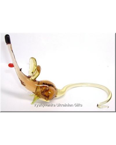 Funny Rat - Ukrainian Animal Glass Tiny Figurine