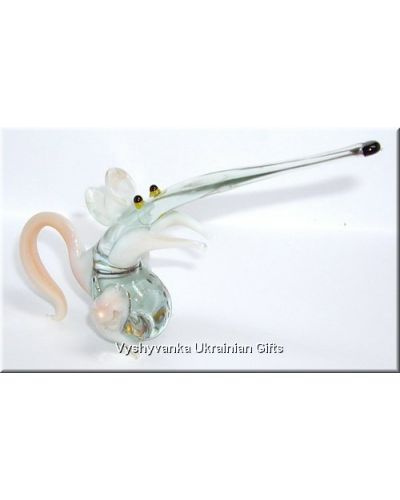 Ukranian Glass Animal Tiny Figure - Rat