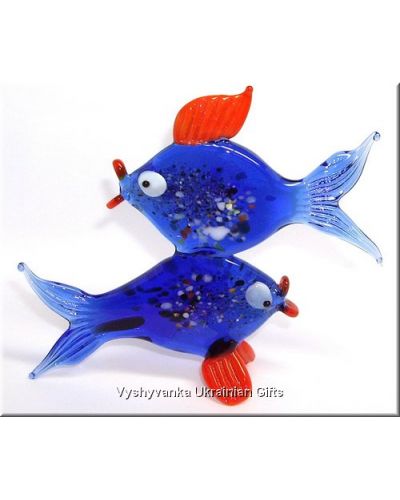 Colourful Fish - Glass Animal Figurine
