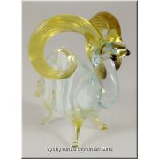 Colourful Ram - Tiny Glass Animal Figurine