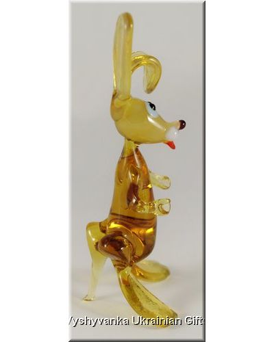 Funny Hare - Glass Animal Figurine