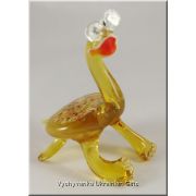 Glass Animal Figurine - Smart Turtle in Glasses