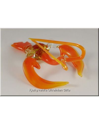 Colourful Сrawfish - Tiny Glass Animal Figurine