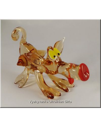 Funny Pig - Ukrainian Glass Animal Figurine