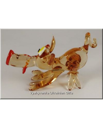 Funny Pig - Ukrainian Glass Animal Figurine