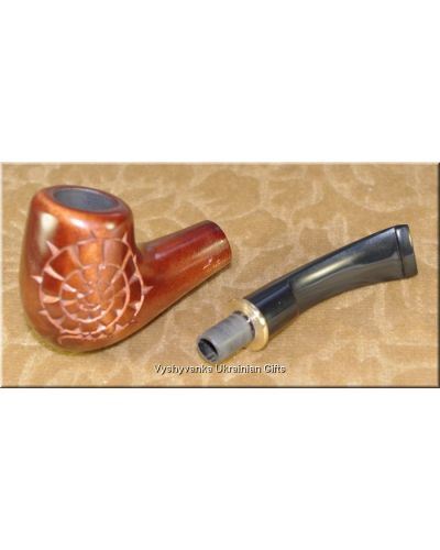 Ukrainian Wooden Tobacco Smoking Pipe - Snail