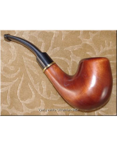 Hand Carved Tobacco Smoking Pipe - Festive