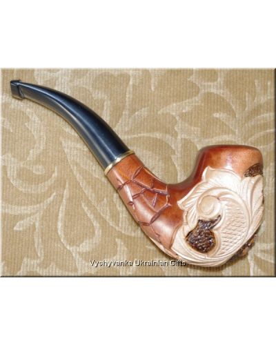 Ukrainian Wooden Tobacco Smoking Pipe - Panther