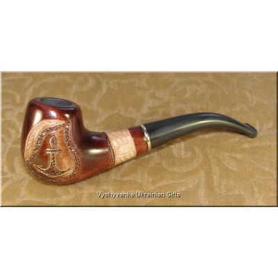 Hand Carved High Quality Tobacco Smoking Pipe - Anchor