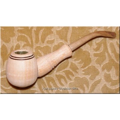Ukrainian Hand Carved Wooden Tobacco Smoking Pipe