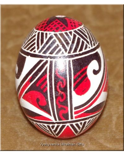 Ukrainian Handpainted Pysanka Egg - Trypillian Style