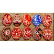 10 Real UKRAINIAN Psanky Easter EGGS / Egg / Pysanka
