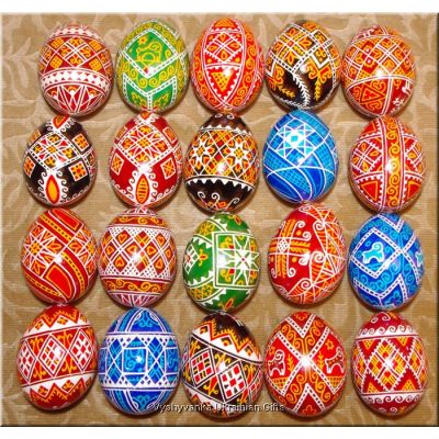 20 Real Ukrainian Easter Eggs Wholesale Pysanky Egg