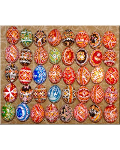 Wholesale 40 Easter Eggs Real Ukrainian Pysanka