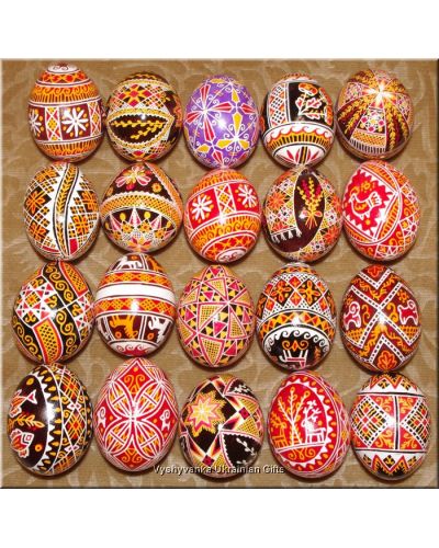 20 Real Ukrainian Easter Eggs Wholesale Pysanky Egg
