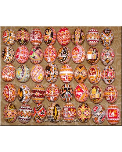 40 Ukrainian Real Pysanky Wholesale Easter Eggs