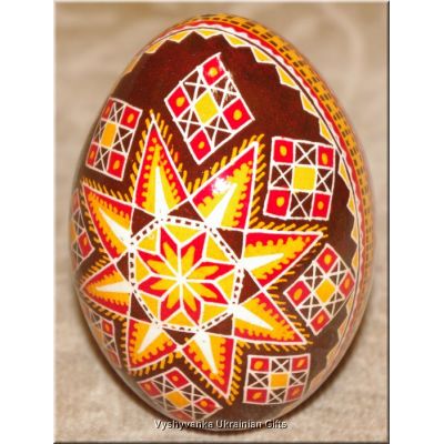 Pysanka Real Goose Egg Hand Painted Ukrainian