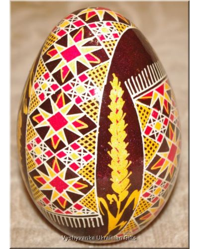 Ukrainian Pysanka Real Goose Egg Hand Painted
