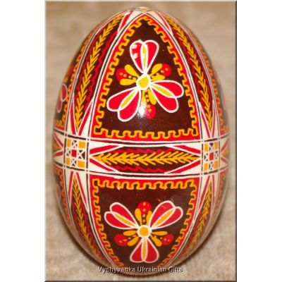 Hand Painted Ukrainian Pysanka Goose Egg