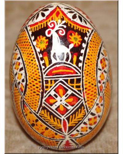 Real Goose Egg Hand Painted Ukrainian Pysanka