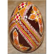 Ukrainian Pysanka Real Goose Egg. Good Quality
