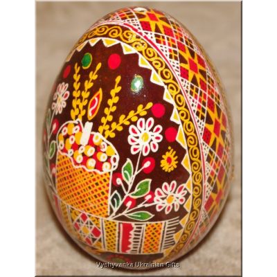 Real Goose Egg Hand Painted Pysanka Ukrainian