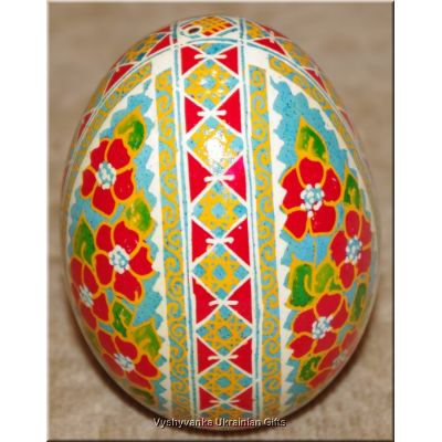 Real Pysanka Ukrainian Goose Egg Hand Painted