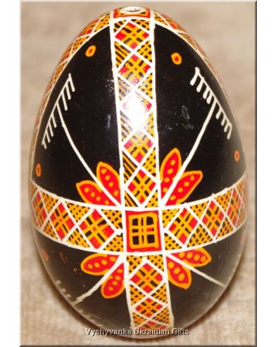 Real Ukrainian Goose Egg Hand Painted Pysanka