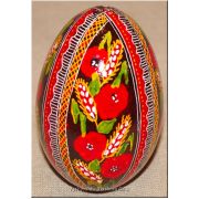 Ukrainian Goose Egg Hand Painted Real Pysanka