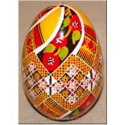 Ukrainian Goose Egg Hand Painted Pysanka — Poppy & Rushnyk