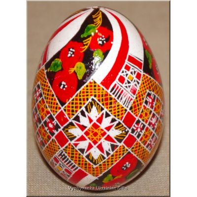 Ukrainian Goose Egg Hand Painted Pysanka — Poppy Rozha & Rushnyk