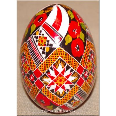 Real Ukrainian Goose Egg Hand Painted Pysanka