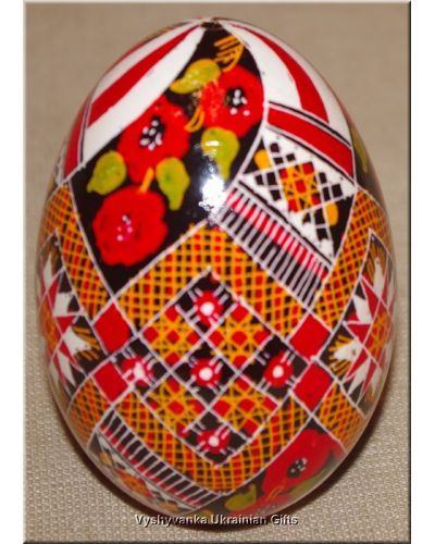 Real Ukrainian Goose Egg Hand Painted Pysanka