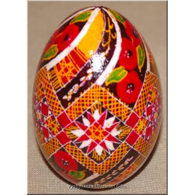 Real Goose Egg Hand Painted Pysanka Ukrainian