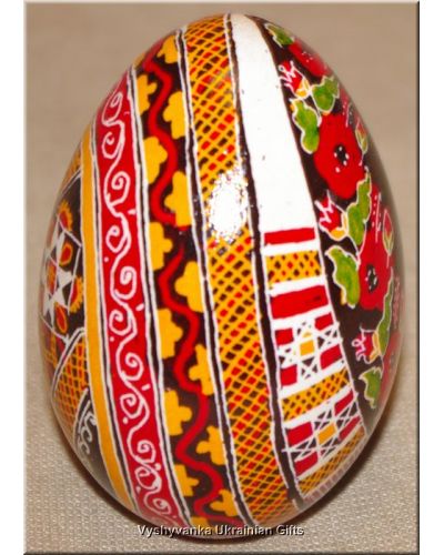 Ukrainian Pysanka Real Goose Egg Hand Painted