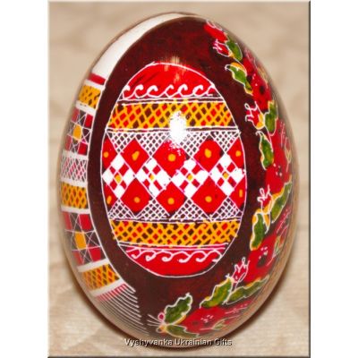 Real Ukrainian Goose Egg Hand Painted Pysanka