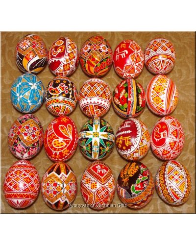 20 Real Ukrainian Pysanky Easter Eggs Wholesale Egg
