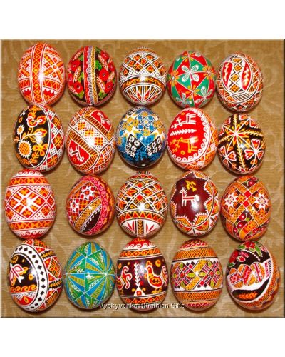 20 Real Ukrainian Easter Eggs Wholesale Pysanky Egg
