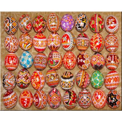 40 Ukrainian Real Pysanky Wholesale Easter Eggs