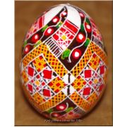 Easter egg Real Ukrainian Pisanka Hen Blown Egg