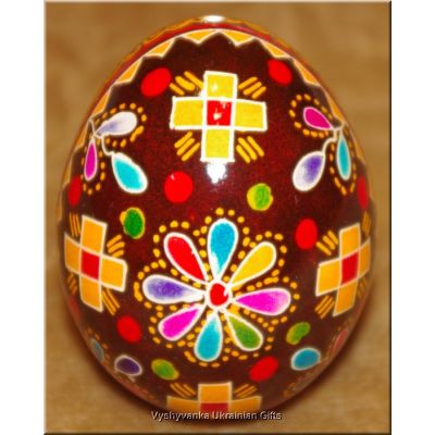 Easter egg Real Ukrainian Pysanka Chicken Blown Egg