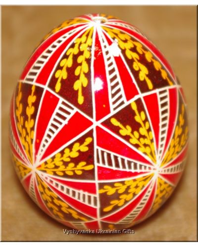 Easter egg Ukrainian Art Pysanka Hen Egg Shell