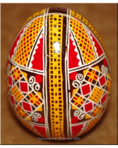 Real Easter egg Ukrainian Art Pysanka Chicken Egg Shell