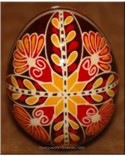 Easter egg Real Ukrainian Art Pysanka Hen Blown Egg