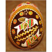 Ukrainian Easter Egg Hand Painted Real Pysanka