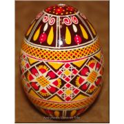 Real Ukrainian Pisanka Hen Blown Egg Easter egg