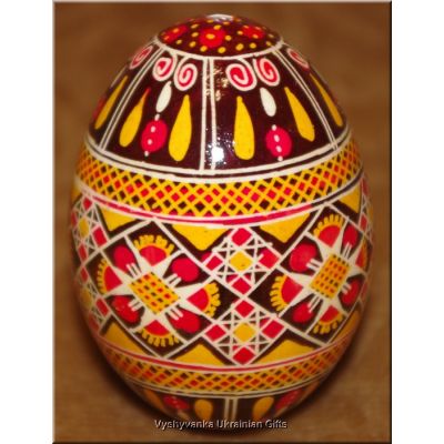 Real Ukrainian Pisanka Hen Blown Egg Easter egg